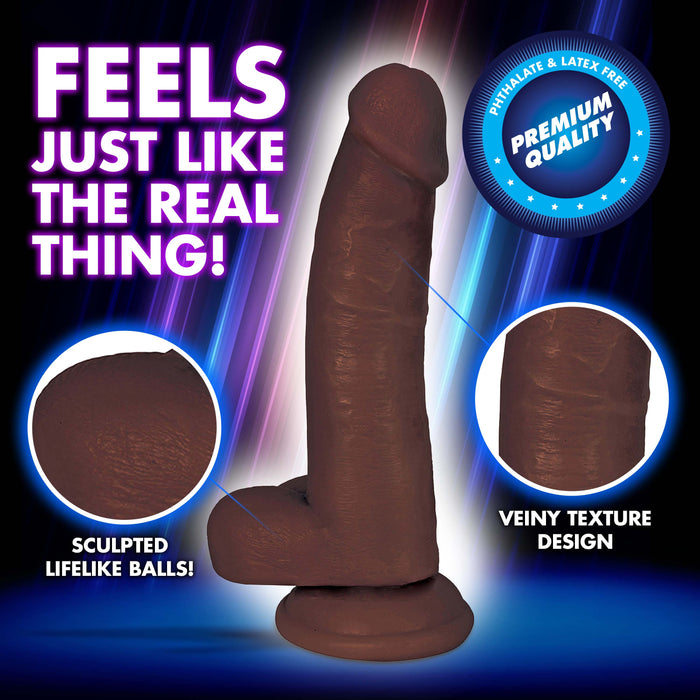 JOCK 8 Inch Dong with Balls Brown