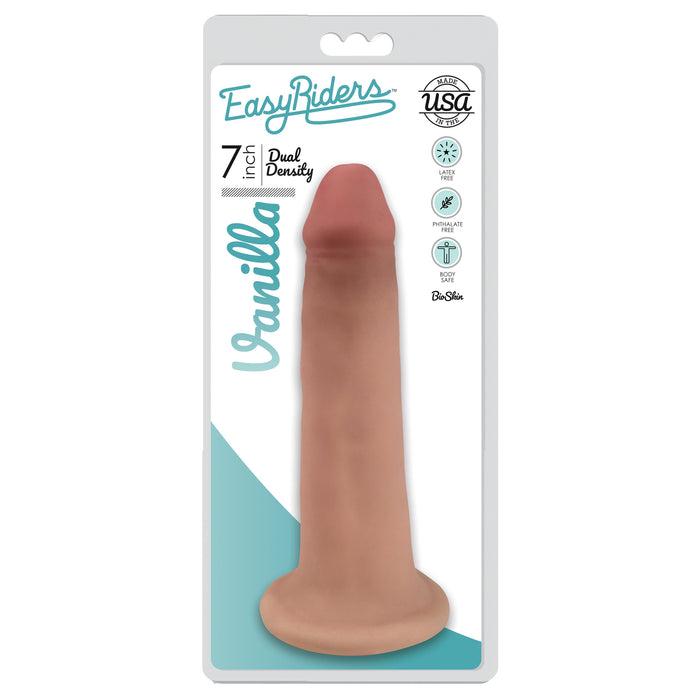 Easy Riders 7 Inch Dual Density Dildo - Flesh