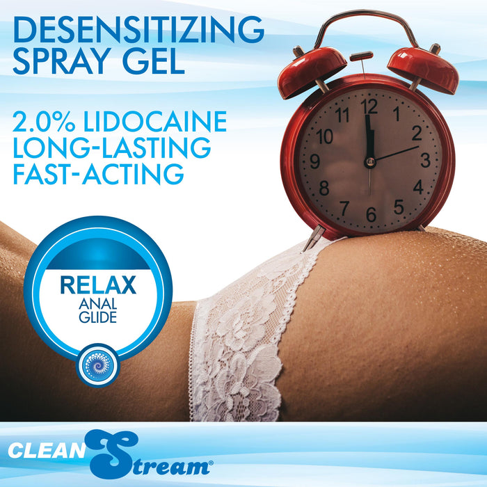 CleanStream Relax Desensitizing Anal Lube with Injector Kit - 4 oz