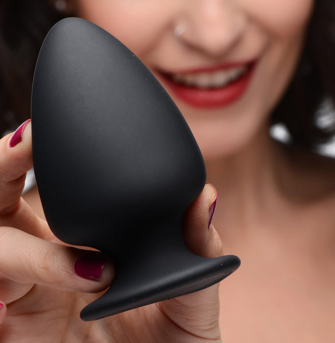 Squeezable Silicone Anal Plug - Small