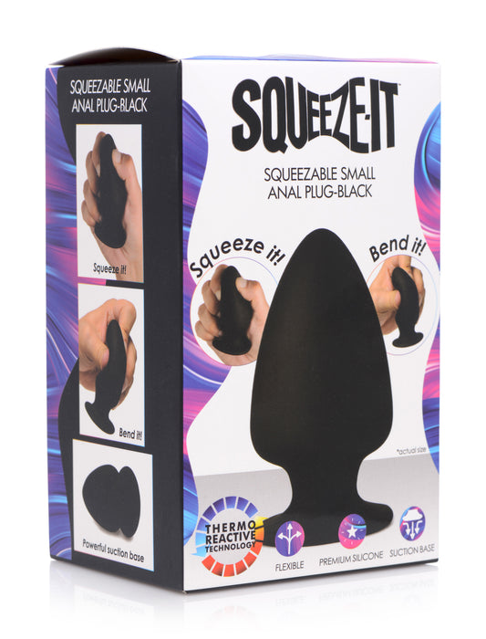 Squeezable Silicone Anal Plug - Small