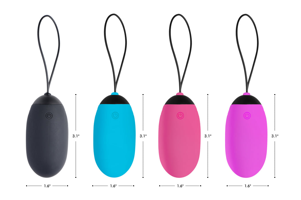 XL Silicone Vibrating Egg - Pink