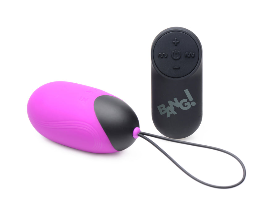 XL Silicone Vibrating Egg - Purple